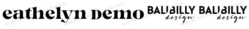 Eathelyn Demo字体转换